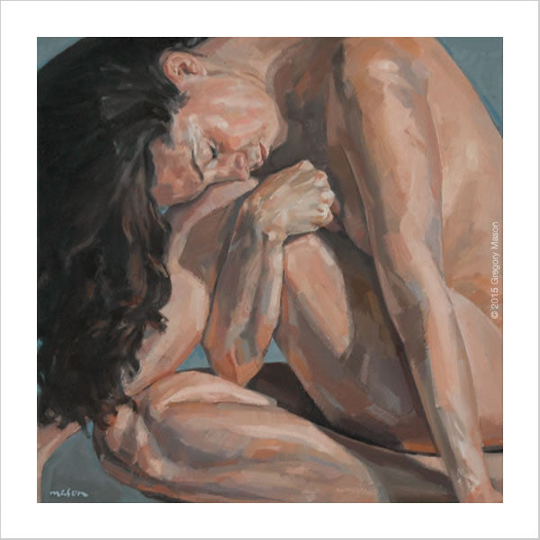 Gregory Mason Painting of nude female figure