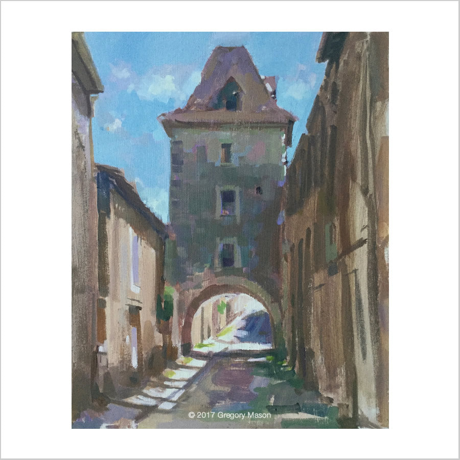 Greg Mason Painting in France